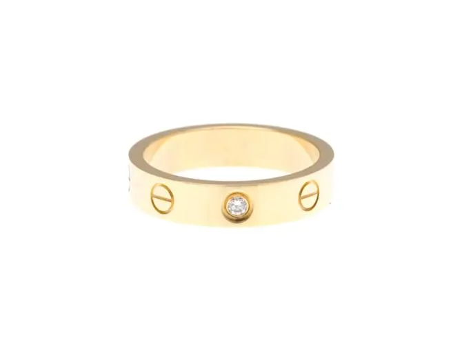 Anello Mini Love Cartier 1P Diamante in Oro Rosa D'oro