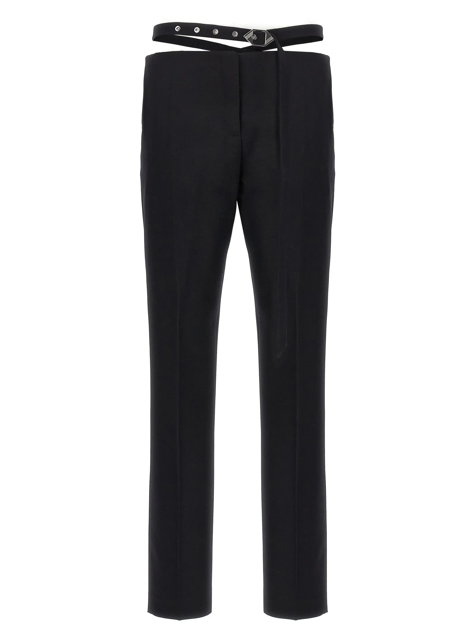 Belt Detail Trousers Pantaloni Nero