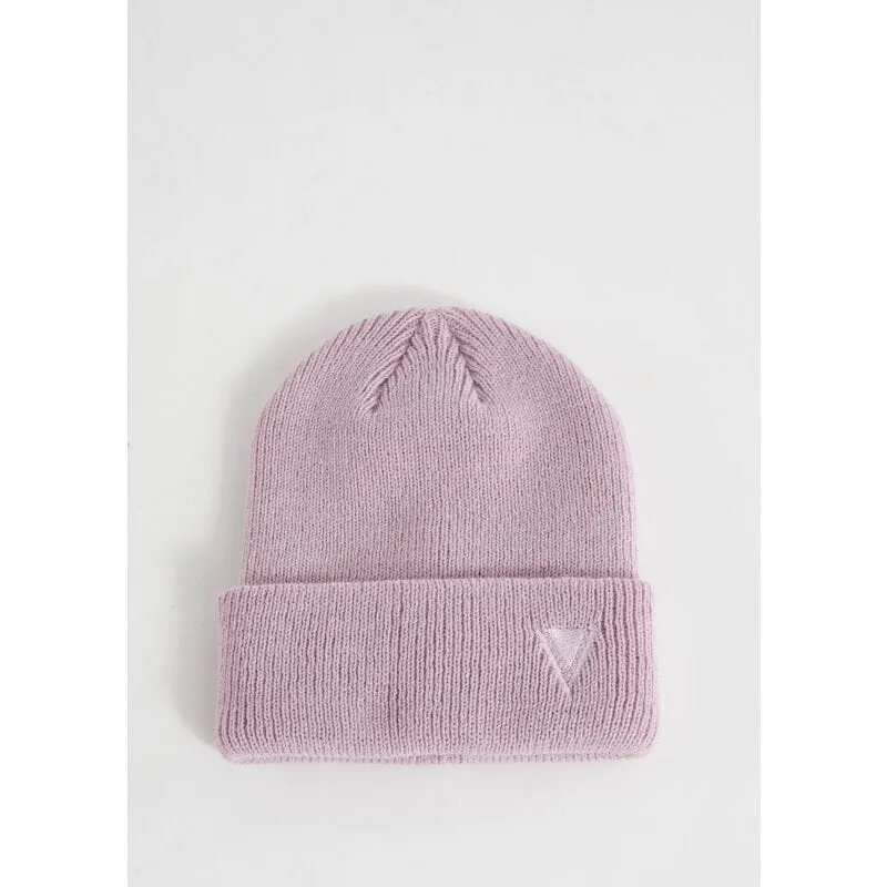 Berretto beanie rosa in maglia