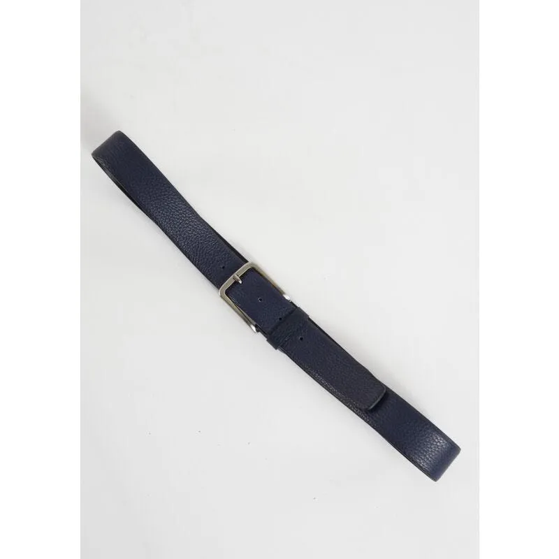 Cintura in pelle blu