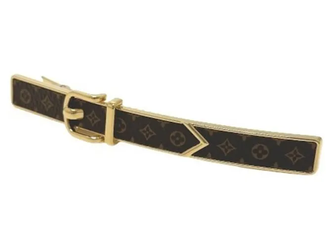 Accessorio per Capelli Barrette Loop Monogram Louis Vuitton Marrone