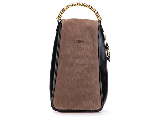 Borsa a mano Velasquez in pelle marrone LOEWE Nero