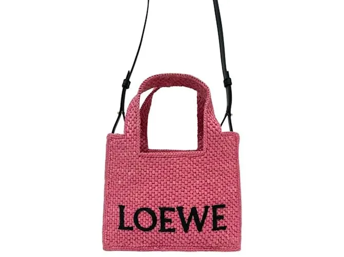 Mini Tote Loewe Font Rosa