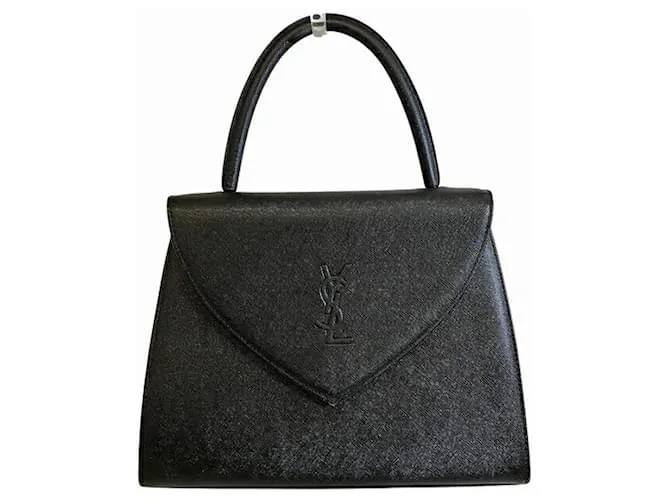 Borsa a mano nera Yves Saint Laurent Nero