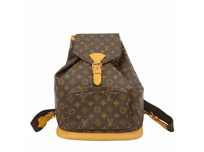 Zaino Montsouris Monogram Louis Vuitton Marrone