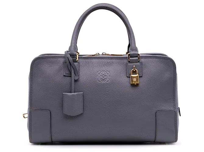 LOEWE Amazona 36 in pelle di capra grigia Marrone