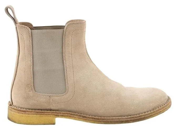 Bottega Veneta Stivali in suede cammello