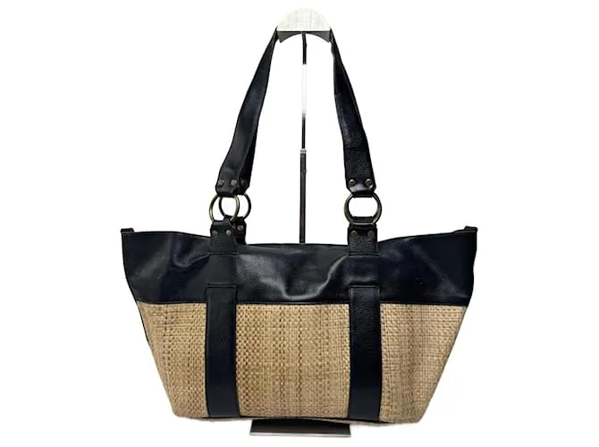 Chloé Borsa vintage Chloe beige e nera Nero