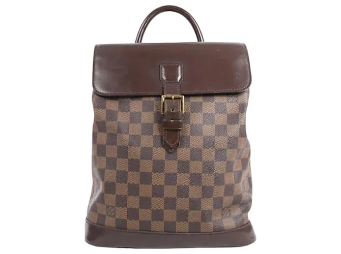 Zaino Soho Damier Ebene Louis Vuitton N51132 Marrone