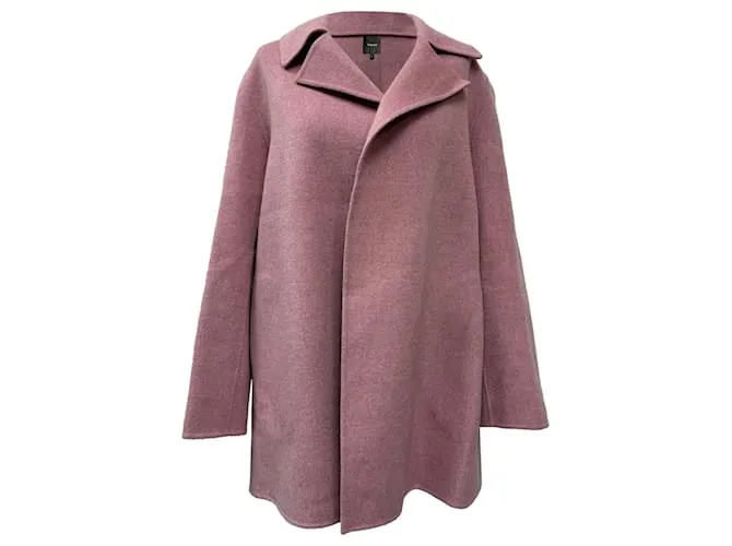 Cappotto in feltro Theory in lana rosa Marrone