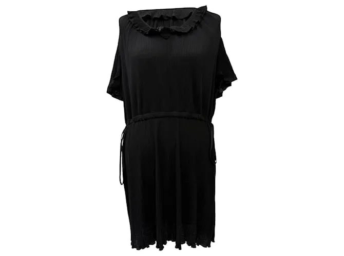 Abito Mini Plissettato See by Chloé in Poliestere Nero