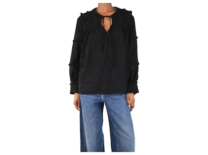 Iro Blusa Montana nera - taglia UK 6 Nero
