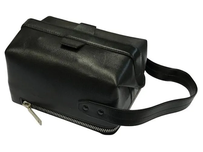 Borsa Vanity Trick Track di Valextra Nero