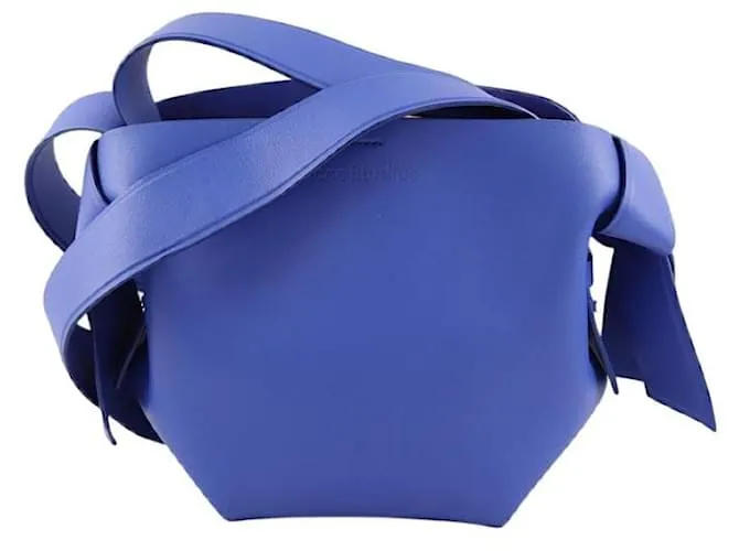 Acne Borsa a tracolla in pelle blu
