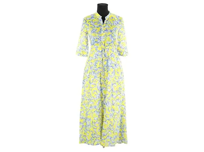 Tory Burch Abito in cotone giallo