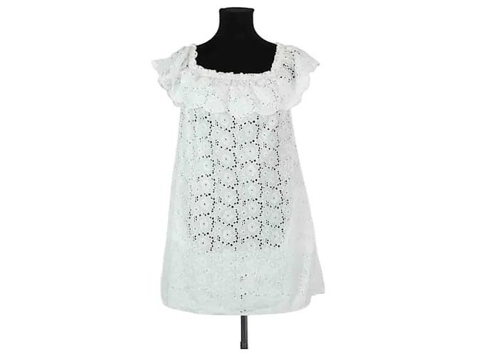 Tory Burch Abito in cotone bianco
