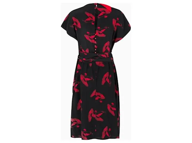 Abito da sera Chloé, modello Midnight Flight 1983/84 di Karl Lagerfeld Rosso Blu