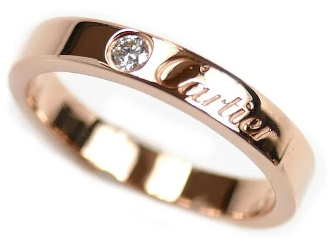 Anello in oro rosa 18K con diamanti Cartier