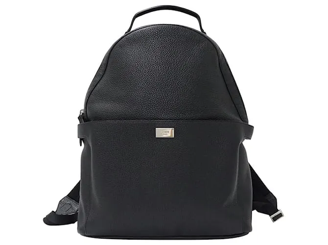 Zaino in pelle nera Fendi Nero