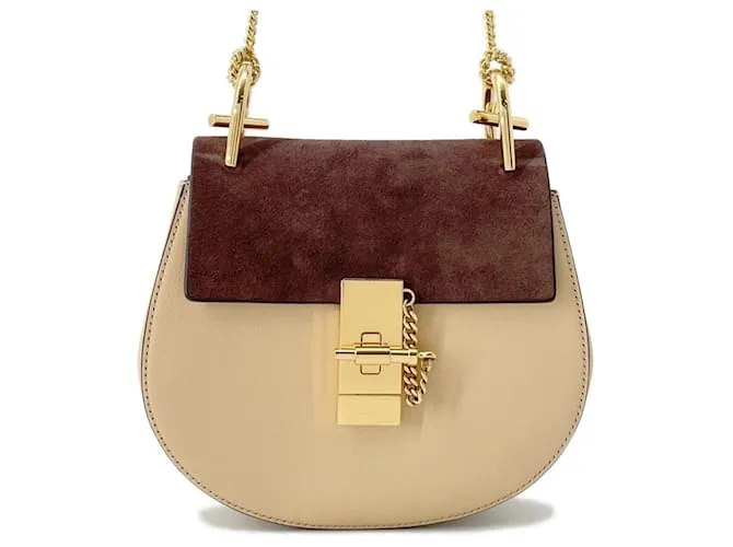 Borsa a Spalla Chloé Drew Chain Marrone