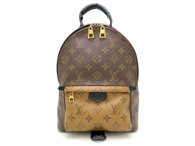 Zaino Palm Springs PM Monogram Reverse Louis Vuitton Marrone