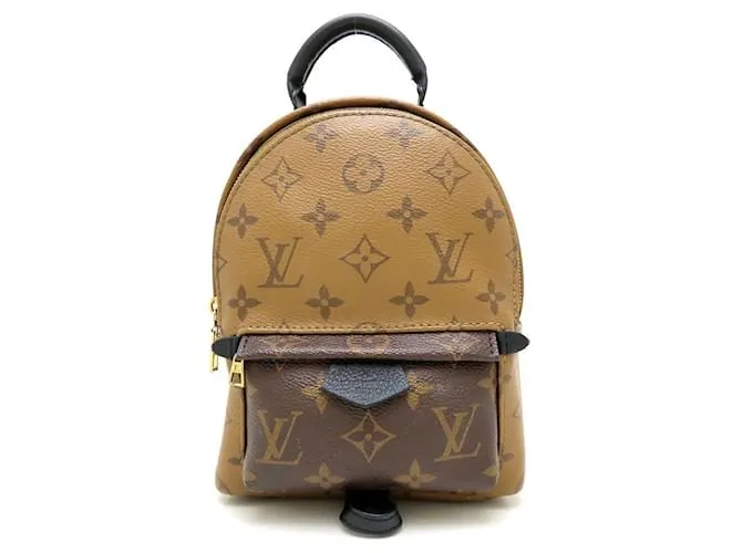 Zaino MINI Palm Springs Monogram Reverse Louis Vuitton Marrone