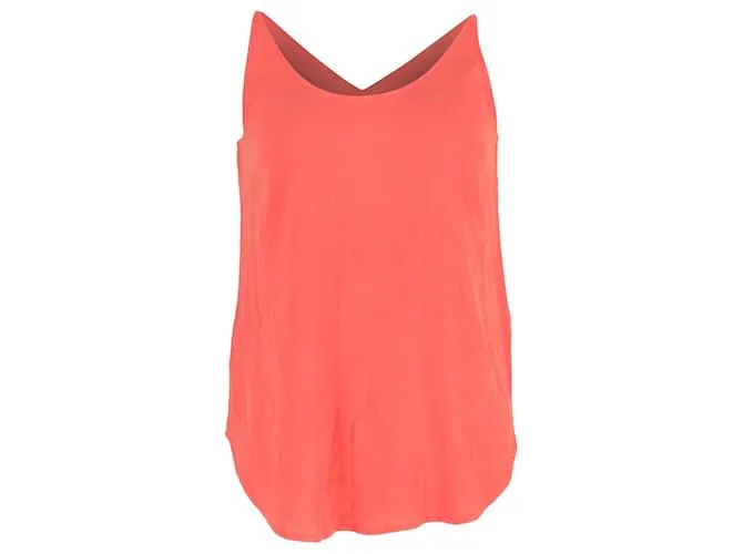 Top Figue Ba&sh in viscosa arancione Corallo