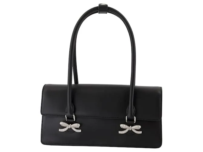 Borsa a Spalla Morbida - SELF PORTRAIT - Pelle - Nera Nero