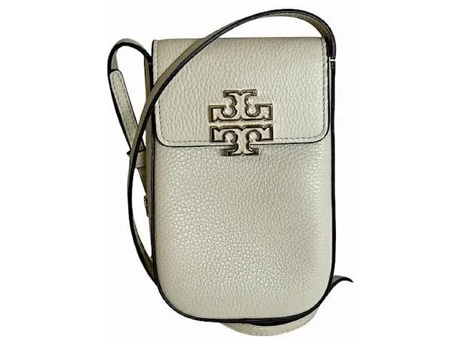 Borsa a Spalla in Pelle Tory Burch Bianco