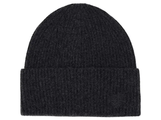Totême Beanie a coste - TOTEME - Lana - Grigio