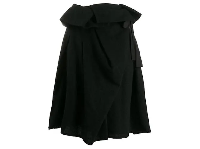 Comme Des Garcons Gonna di Lana Nera Comme des Garçons Nero