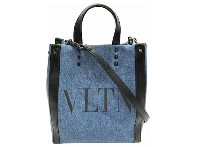Borsa a spalla Valentino Caravani VLTN Times Nero Blu