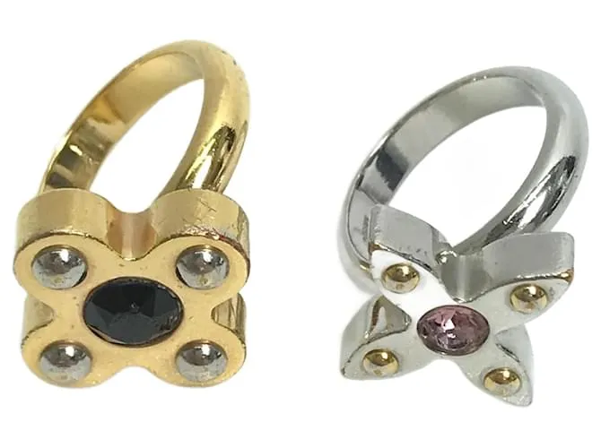 Set di Anelli Berg Love Letters in Strass a 2 Pezzi Louis Vuitton
