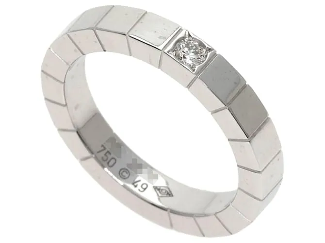 Anello in Oro Bianco 18K con Diamanti 1P Lanieres di Cartier