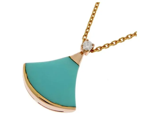 Bulgari Collana Bvlgari Diva's Dream in turchese e diamanti Rosa Blu