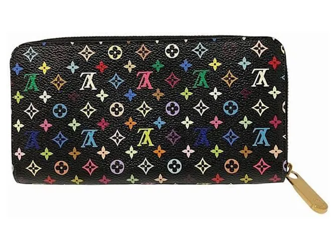 Zippy Portafoglio lungo Monogram Multicolore Louis Vuitton Nero