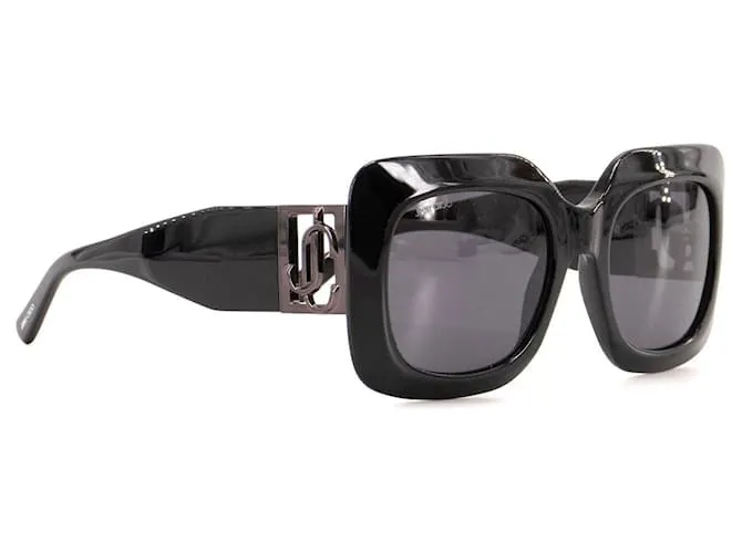 JIMMY CHOO - Occhiali da sole Gayas/s 807 in plastica nera Nero