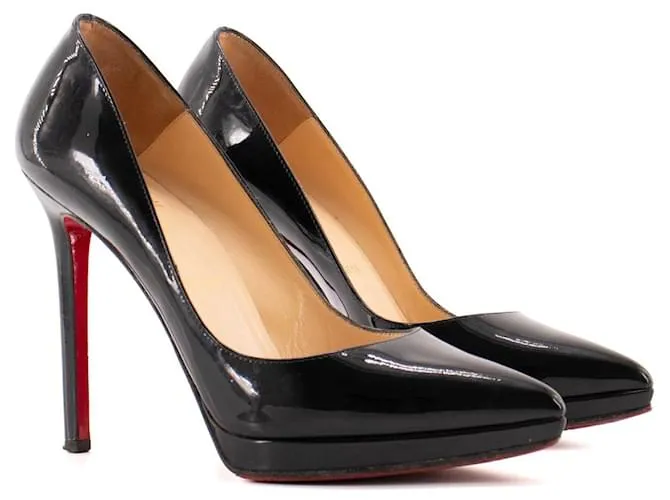 Christian Louboutin LOUBOUTIN - Décolleté Pigalle Louboutin in pelle verniciata nera (T38) Nero