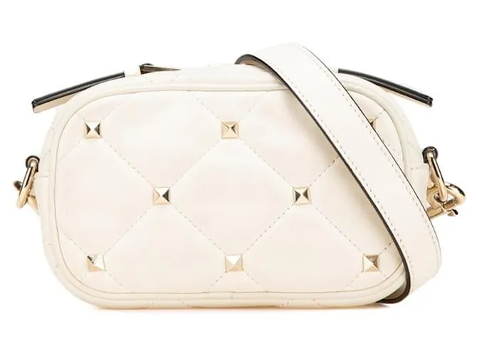 Borsa a Spalla Rockstud Valentino Bianco