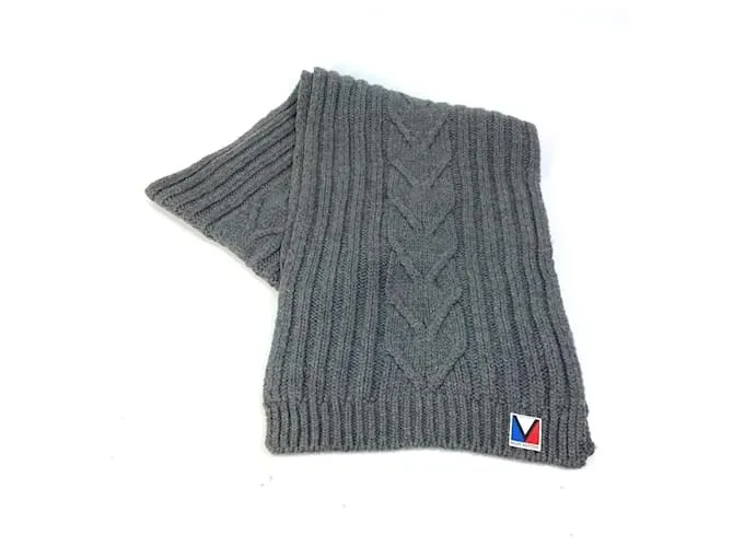 Stola in lana grigia Louis Vuitton Marrone