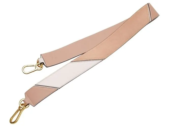 Cinghia a spalla in suede rosa Loewe