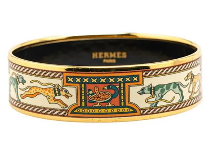 Bracciale in smalto Hermès Marrone Multicolore