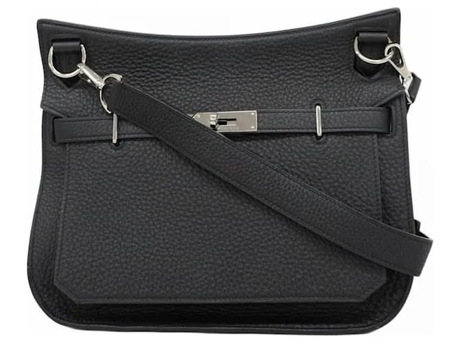 Borsa a Spalla Hermès Gypsière 28 in Togo Nero