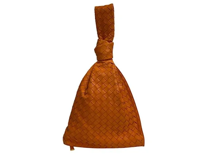 Borsa Clutch BV Twist di Bottega Veneta Arancione