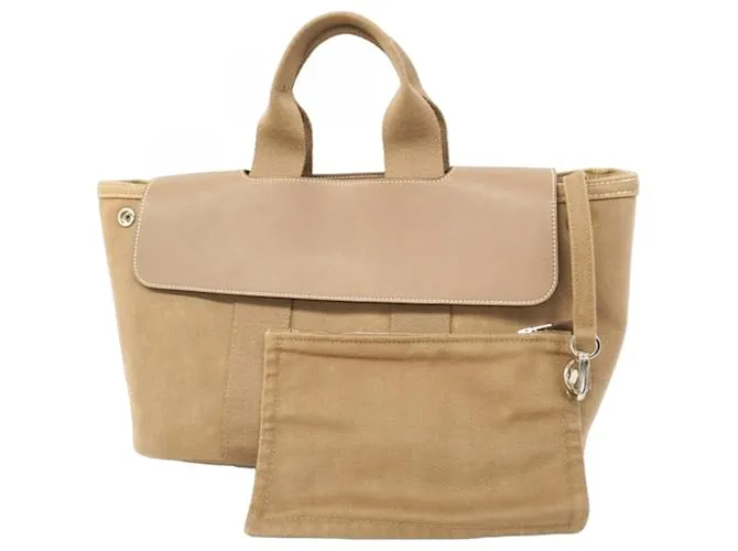 Borsa Hermès Valparaiso PM Toile Chevron Taupe