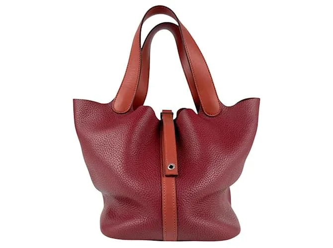 Borsa Hermès Picotin Lock MM 22 Rosso