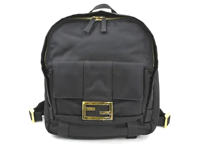 Zaino in nylon nero Fendi