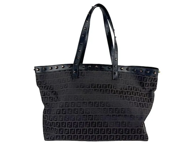 Borsa Fendi Zucchino Marrone Nero