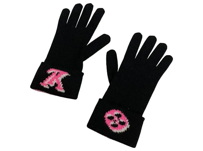 Guanti Monogram Gon Louis Vuitton Nero