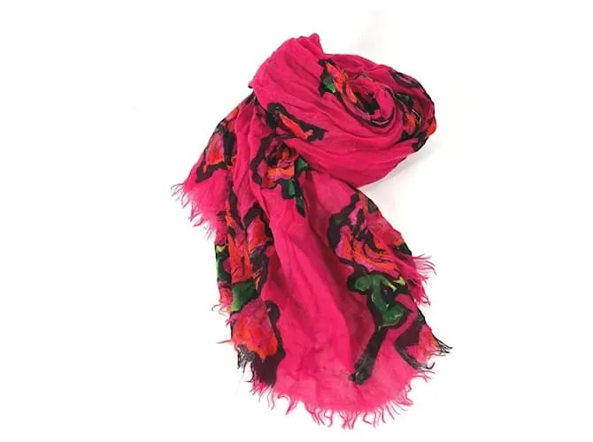 Stola in cashmere/seta rosa Louis Vuitton